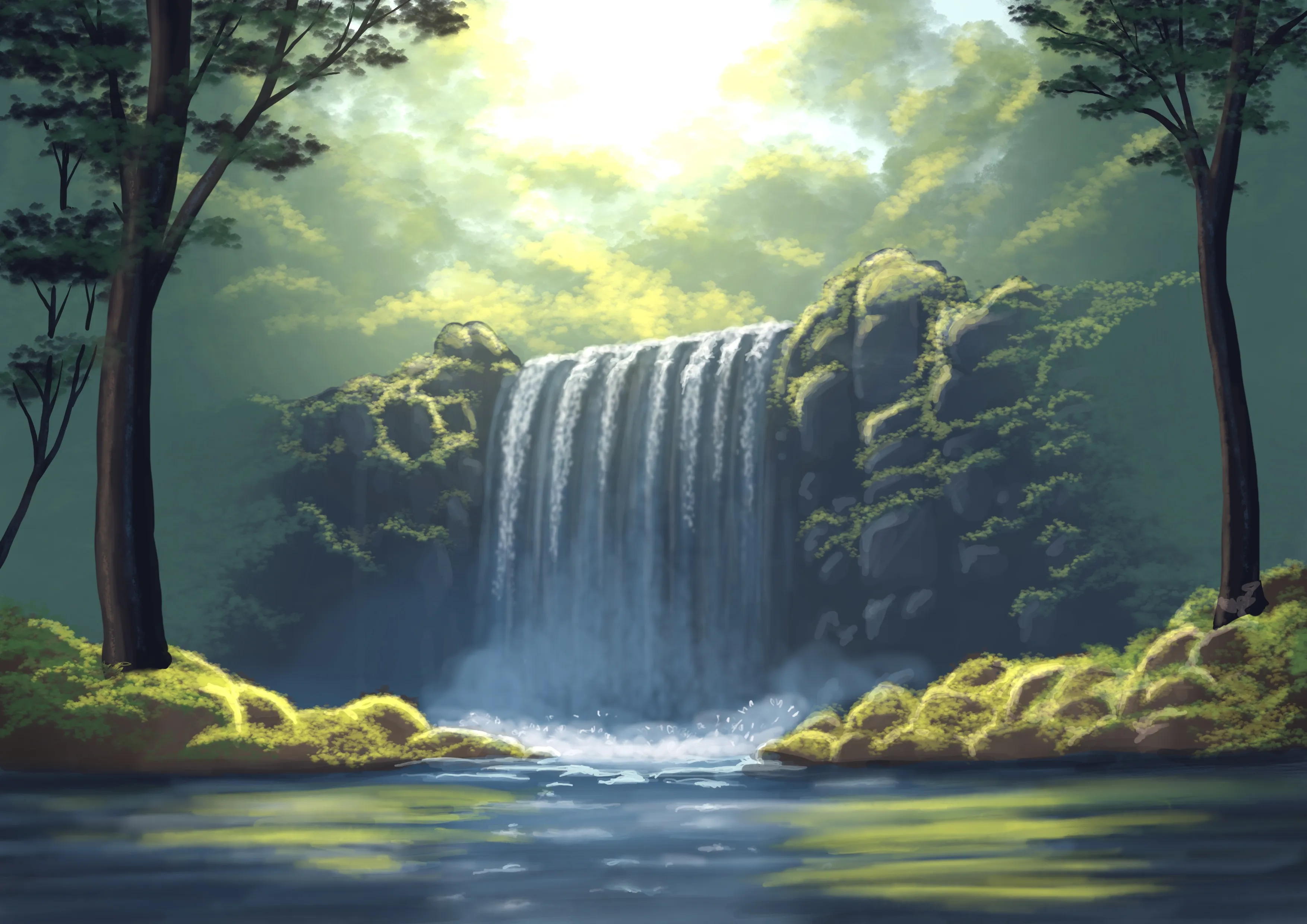 Cachoeira na mata