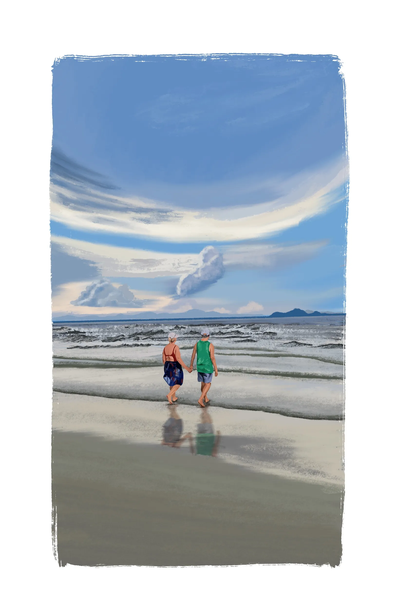 Dois na praia